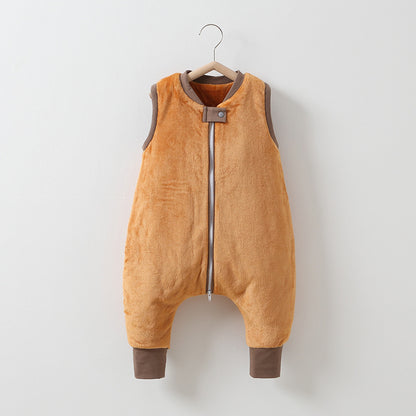 Baby Autumn And Winter Flannel Warm Sleeping Bag