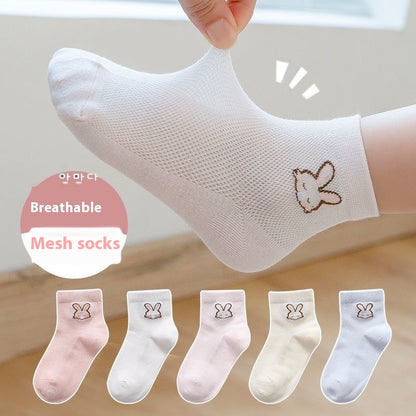 Children's Socks Tube Socks Springsummer Thin Breathable