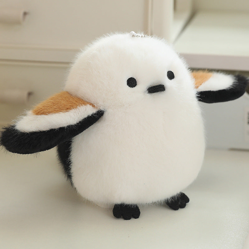Pendentif perroquet en peluche de dessin animé pour sacs et porte-clés pour filles