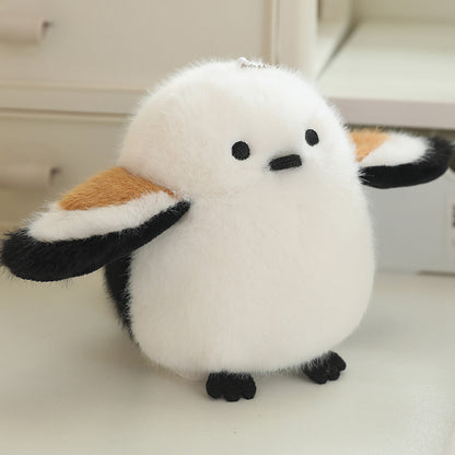 Pendentif perroquet en peluche de dessin animé pour sacs et porte-clés pour filles