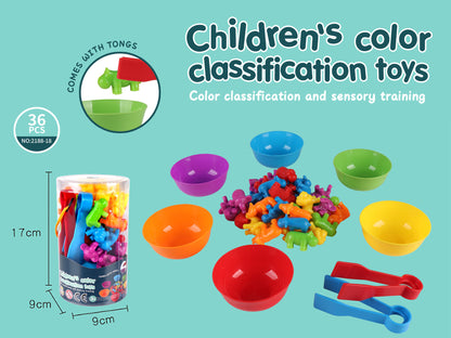 Rainbow Counting Dinosaurs Early Education Cognitive Montessori Early Education