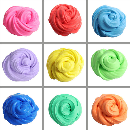 Cotton PUFF SLIME DIY slime mud clay mud stabby decompression vent toys factory outlet