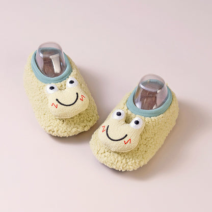 Non-slip Floor Socks For Kids Warm Fleece-lined And Extra-thickperfect As Your Little Ones First Pair Of Shoe