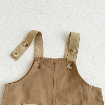 Summer Baby Cotton Strap Pants
