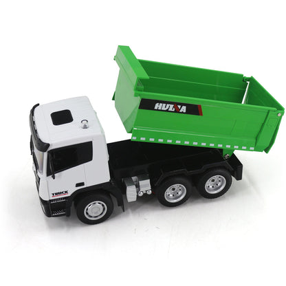 Modèle de Voiture Télécommandée de Simulation d'Ingénierie de Camion Benne Électrique