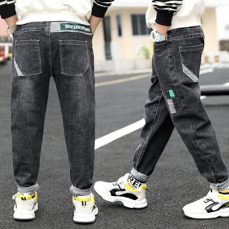 Jeans Garçon Automne et Hiver Nouveauté Velours Une pièce