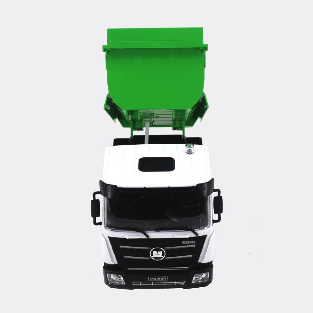 Modèle de Voiture Télécommandée de Simulation d'Ingénierie de Camion Benne Électrique