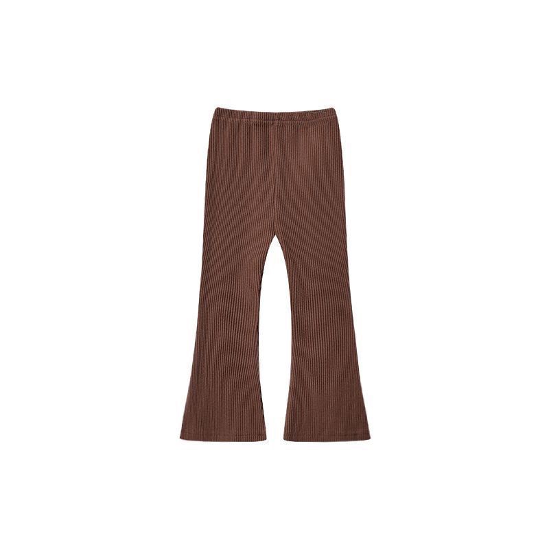 Legging uni polyvalent, décontracté et élégant pour petites filles