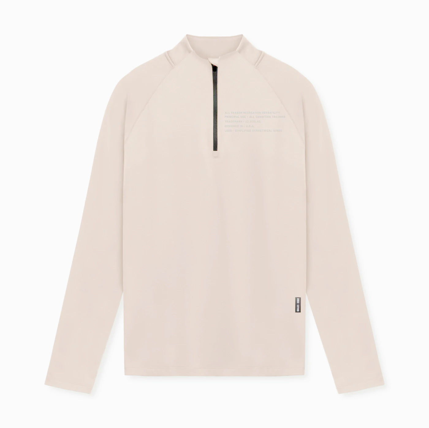 Men's Small Turtleneck Slim-fit Half Zipper Training Long Sleeve T-shirt