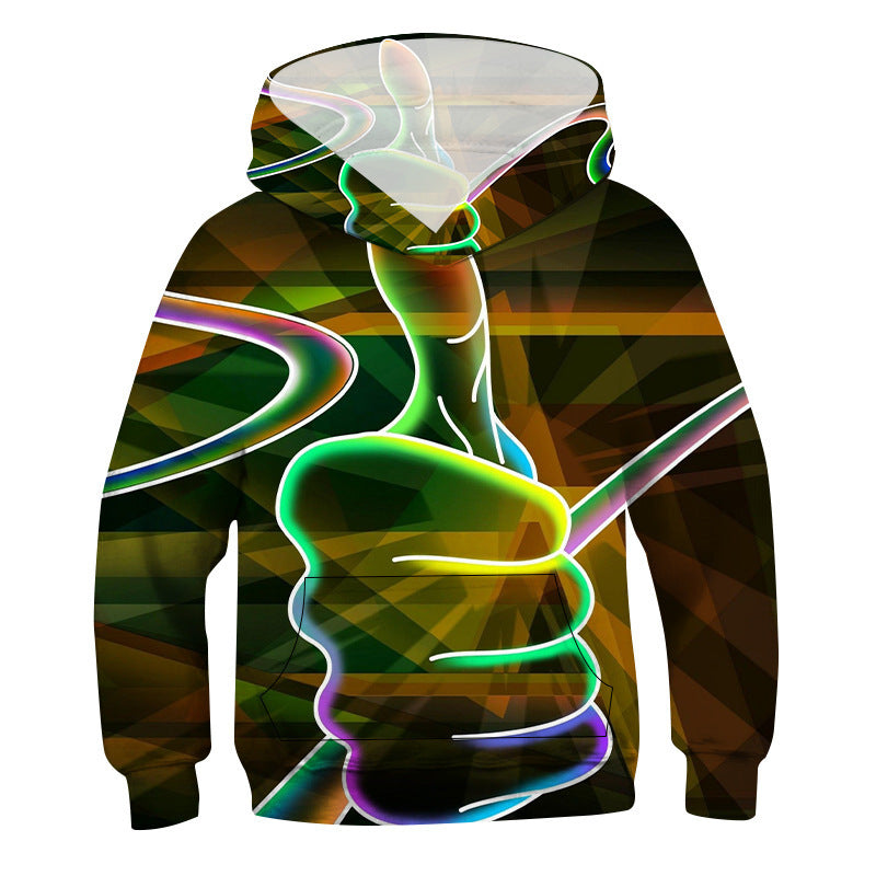 3d Visual Deception Digital Printing Children's Sweater