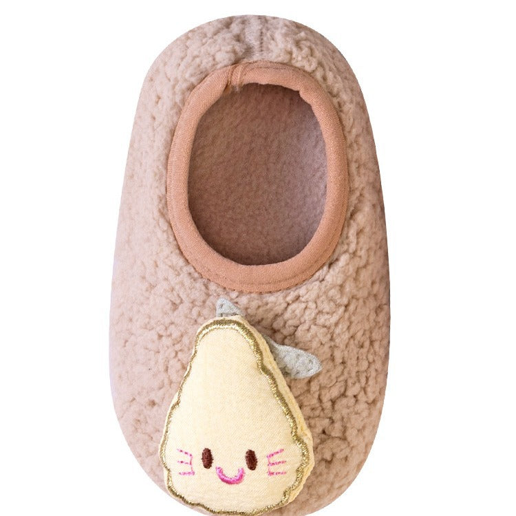 Non-slip Floor Socks For Kids Warm Fleece-lined And Extra-thickperfect As Your Little Ones First Pair Of Shoe