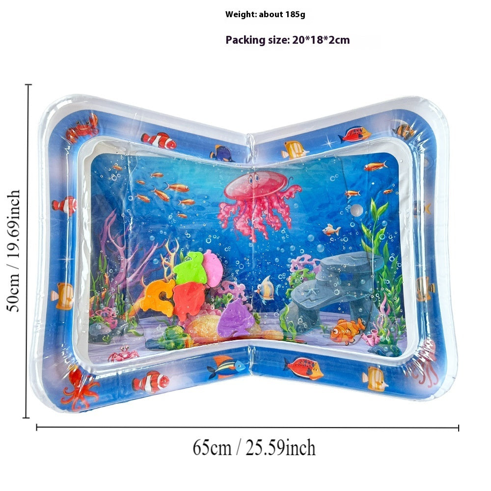 Children's Inflatable Marine Animal Racket Water Cushion Baby Crawling Racket Water Bag Racket Water Cushion Climbing Pad