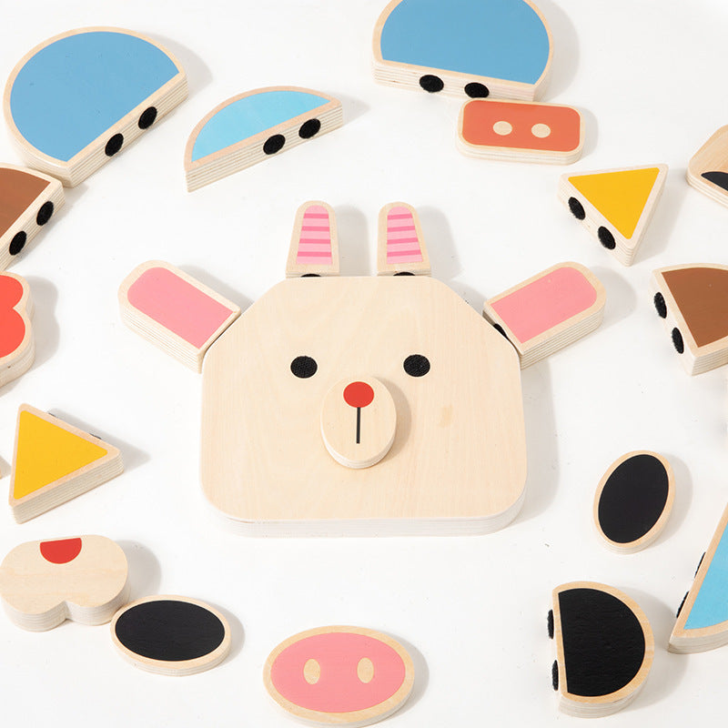 Face-changing Cube Building Blocks Puzzle Children's Thinking Puzzle Training Toys