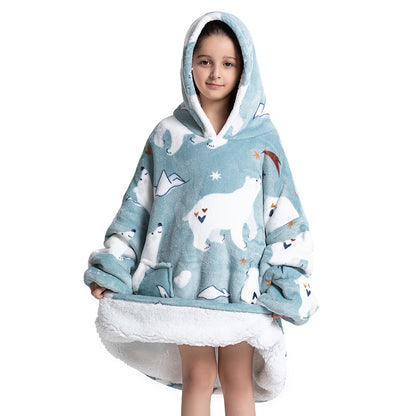 Pijama infantil de franela de lana de cordero