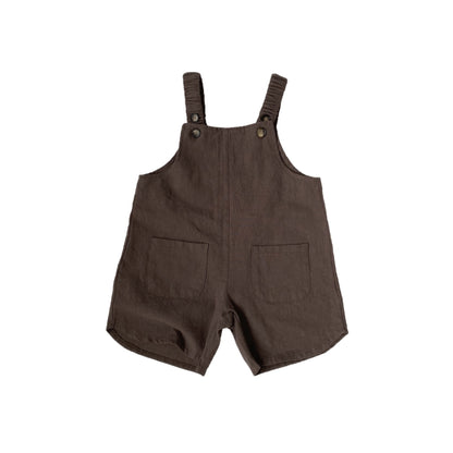Boys And Girls Retro Artistic Suspender Pants
