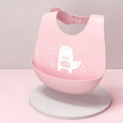 Bavette bébé en silicone alimentaire, imperméable et antitache