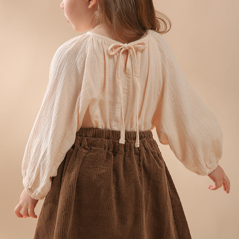 Cotton Double-layer Gauze Shirt Spring And Autumn Shirts