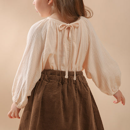 Cotton Double-layer Gauze Shirt Spring And Autumn Shirts