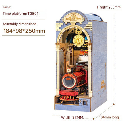 Ruo Shi Ruo Lai Shu Li Sakura Tram Flower House DIY Cabin