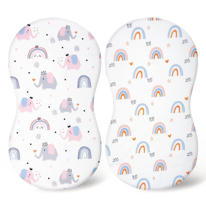 Baby Cradle Fitted Sheet Elastic Printing Baby Caring Table Changing Cover
