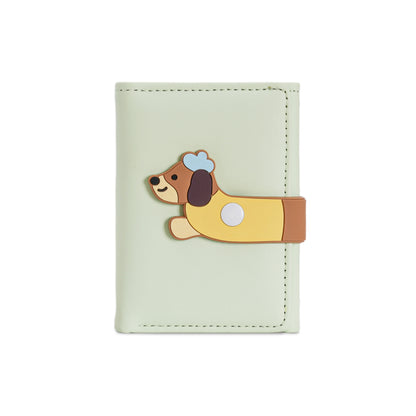 Girl Heart Cartoon Cute Illustration Student Mini Short Wallet
