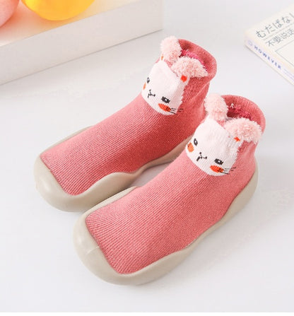 Home Non-Slip Soft Rubber Sole Baby Toddler Shoes