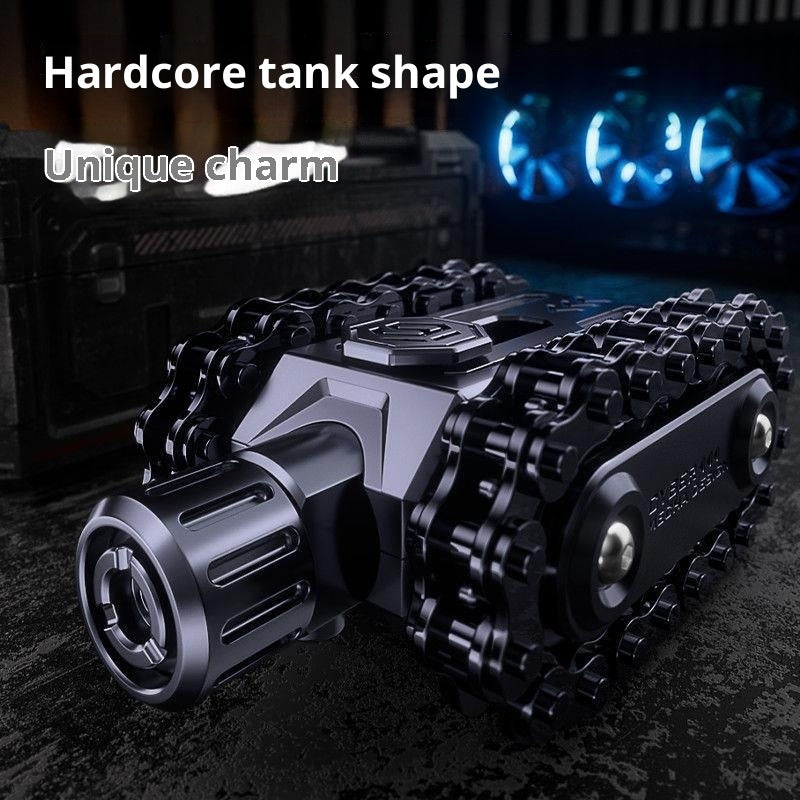 Mechanical Rotating Decompression Hand Pieces Metal Toy Tank