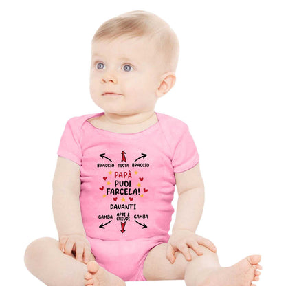 English Letter Printed Cotton Baby Romper