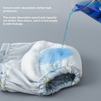 Couche de bébé lavable en gaze respirante à 6 épaisseurs