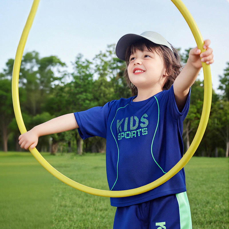 Children Short-sleeved Uniform Sportswear Set