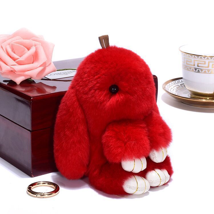 Fashionable Cotton Cute Rabbit Keychain Pendant