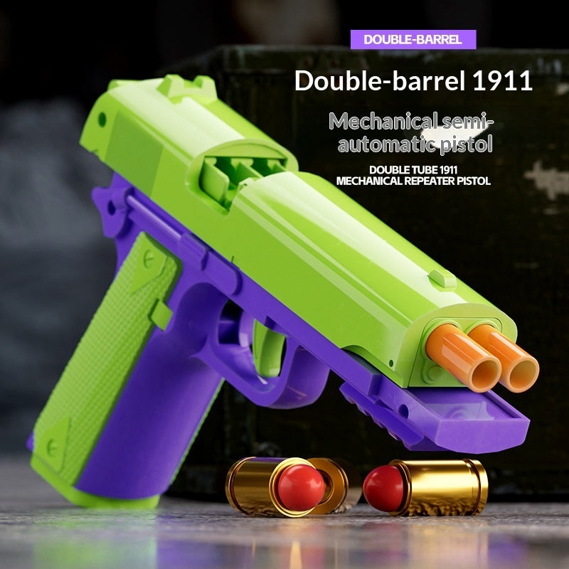 Pistolet jouet à double éjection de barillet