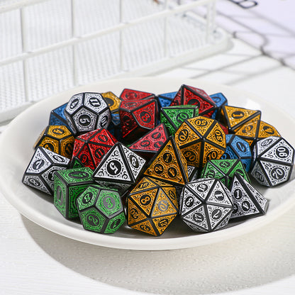 Pattern Multi-faceted Digital Dice Running Group Board Game Accessories Props