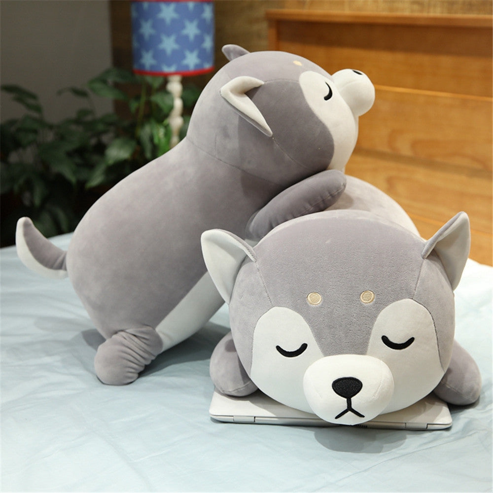 Cute Down Cotton Husky Plush Toys Chai Dog Doll