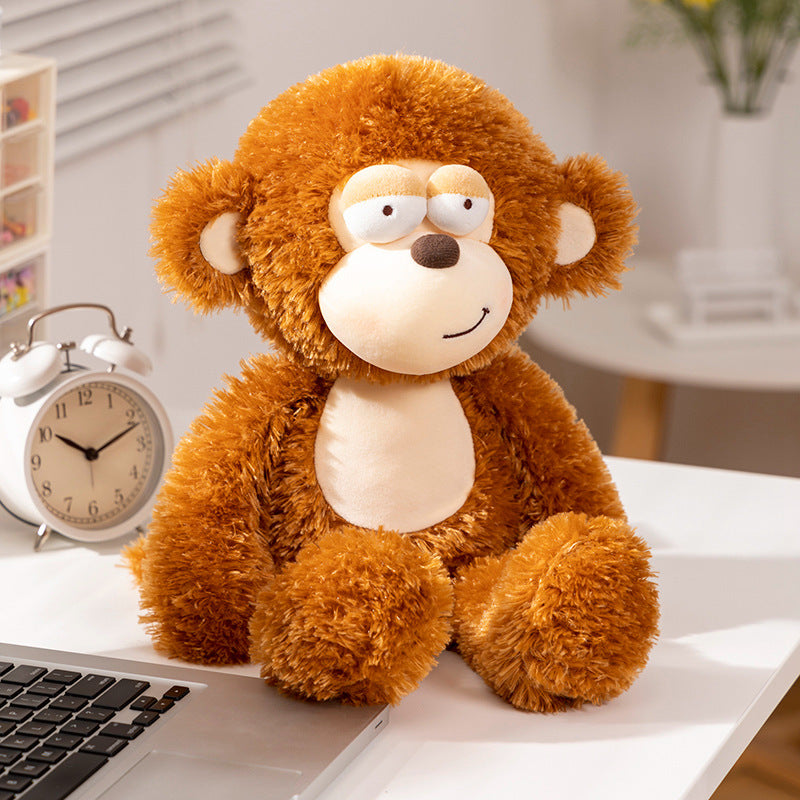 Poupée en peluche de singe de dessin animé créatif, jouet en peluche