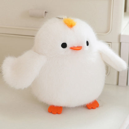 Pendentif perroquet en peluche de dessin animé pour sacs et porte-clés pour filles