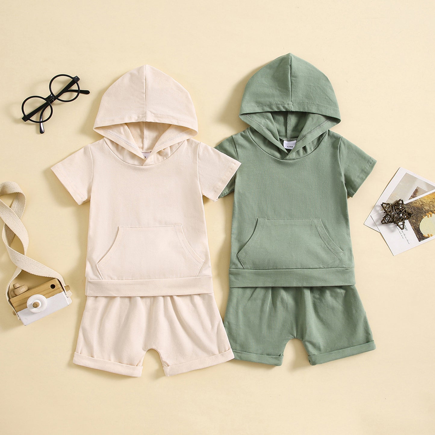 Children's Short-sleeved Shorts Two-piece Sports
