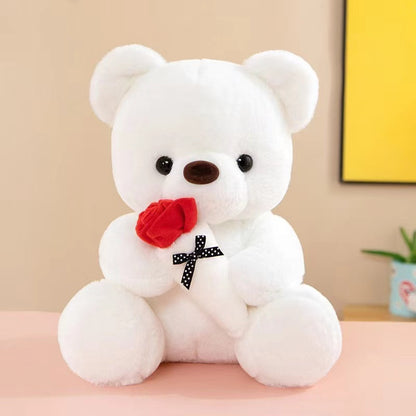 Cute Rose Little Bear Doll Huggy Bear Doll Women's Plush Toy