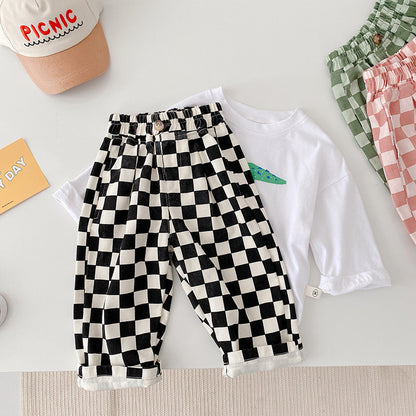 Western Wide Leg Pants Korean Version Trousers