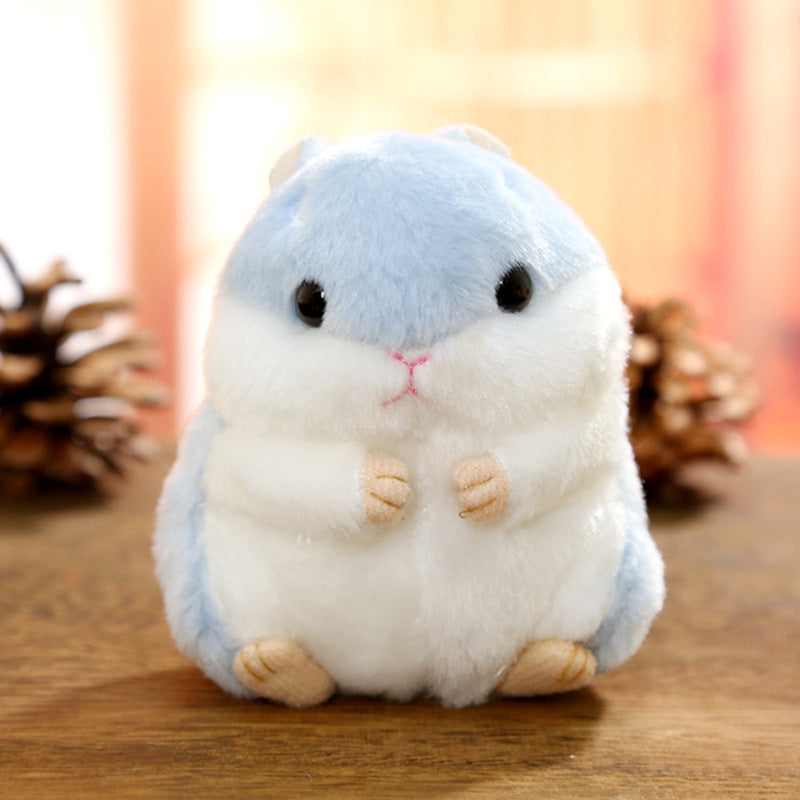 Hamster plush doll keychain