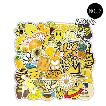 Color anime cartoon stickers cute suitcase decoration waterproof
