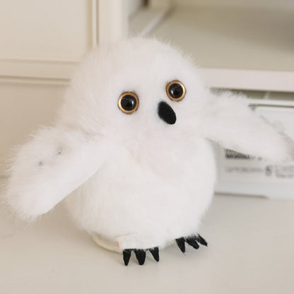 Pendentif perroquet en peluche de dessin animé pour sacs et porte-clés pour filles