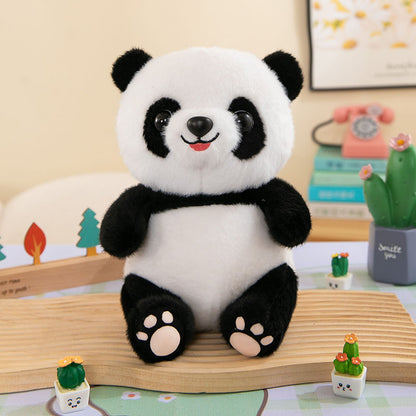 Cute Panda Plush Toy Wearing Clothes