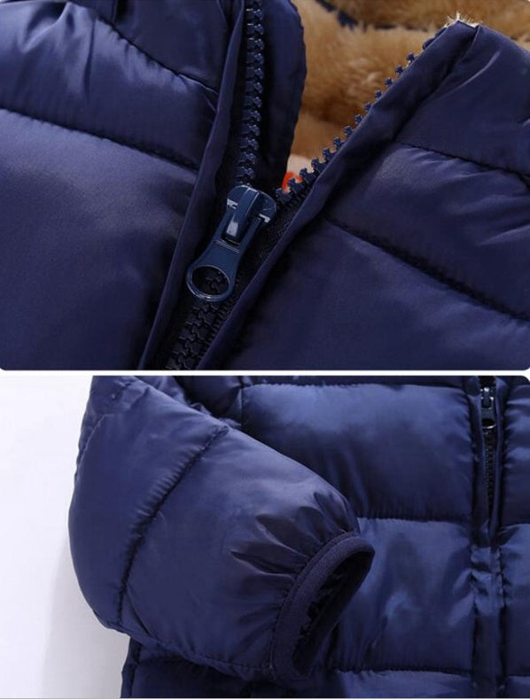 Abrigo de piel de cordero para niños