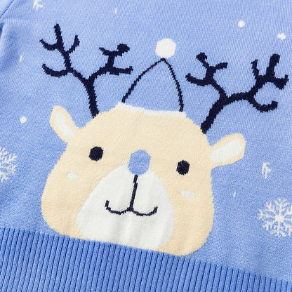 Pull cerf flocon de neige de Noël