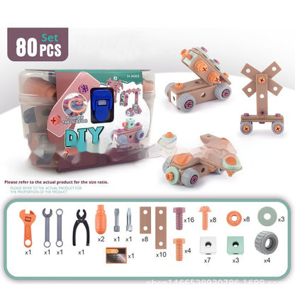 Educational Repair Assembly Playhouse Toolbox Set For Kids