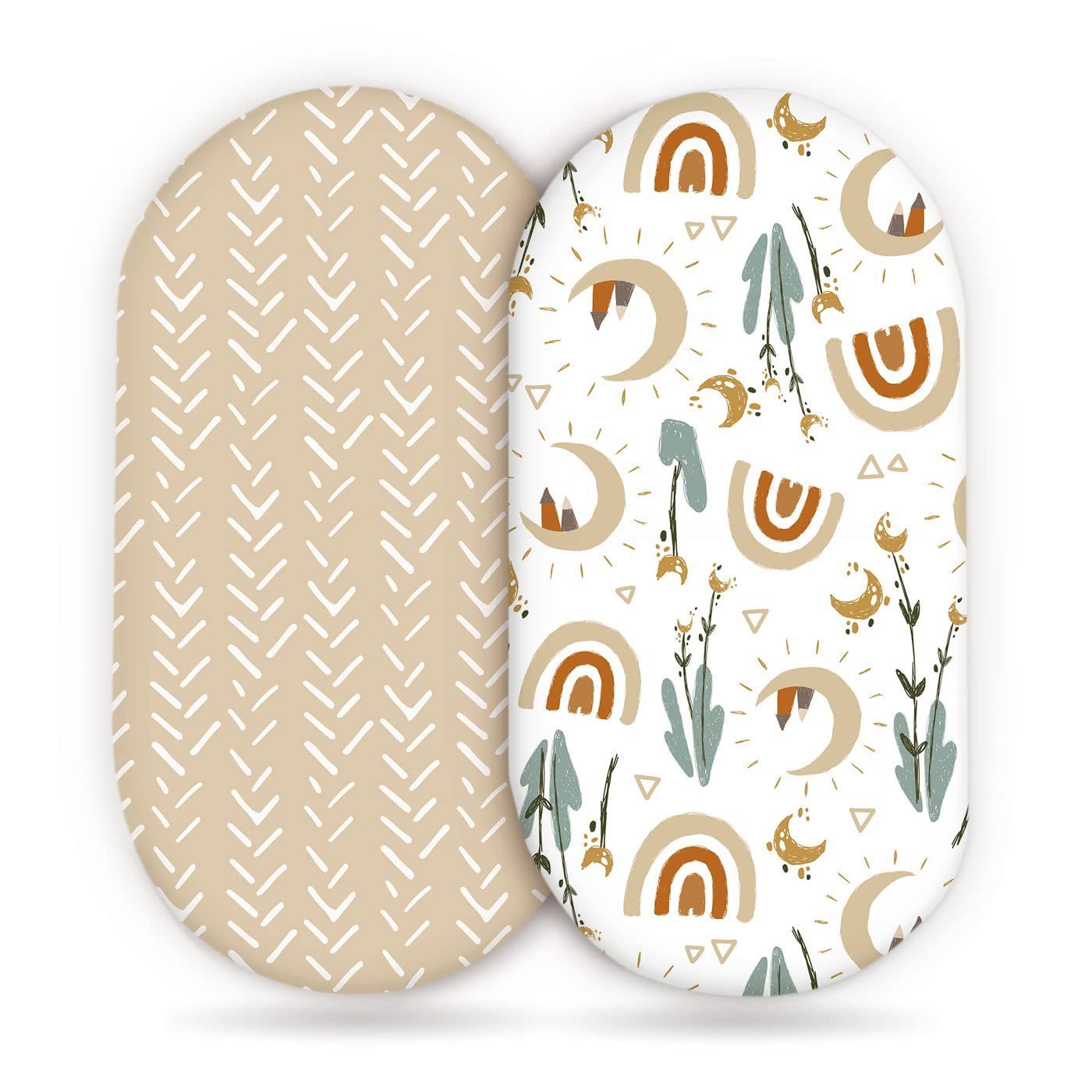 Baby Cradle Fitted Sheet Elastic Printing Baby Caring Table Changing Cover