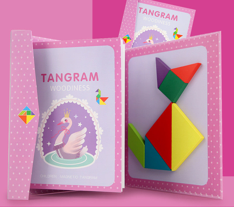 Children's Wooden Magnetic Tangram Educational Toy