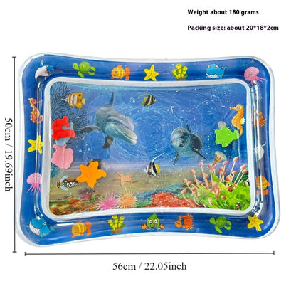 Children's Inflatable Marine Animal Racket Water Cushion Baby Crawling Racket Water Bag Racket Water Cushion Climbing Pad
