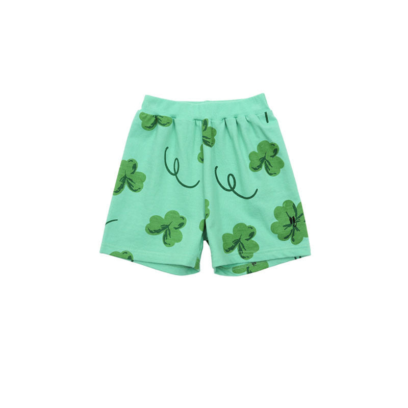 Fashion Printed T-shirt Shorts For Boys And Girls